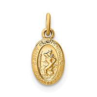 Load image into Gallery viewer, 14k Saint Christopher Medal Charm
