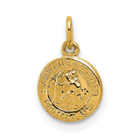 Load image into Gallery viewer, 14k Saint Christopher Medal Charm
