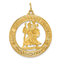 Load image into Gallery viewer, 14k Saint Christopher Medal Pendant
