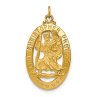 Load image into Gallery viewer, 14k Saint Christopher Medal Pendant
