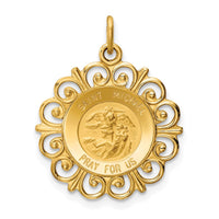 Load image into Gallery viewer, 14k Saint Michael Medal Charm
