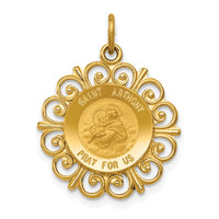 Load image into Gallery viewer, 14k Saint Anthony Medal Charm
