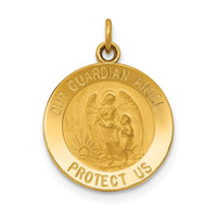 Load image into Gallery viewer, 14k Guardian Angel Medal Charm

