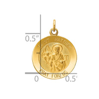 Load image into Gallery viewer, 14k Saint Matthew Medal Charm
