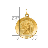 Load image into Gallery viewer, 14k Saint Luke Medal Charm

