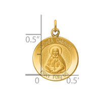 Load image into Gallery viewer, 14k Mother Cabrini Medal Charm
