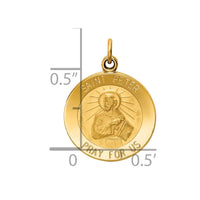 Load image into Gallery viewer, 14k Saint Peter Medal Charm
