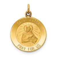 Load image into Gallery viewer, 14k Saint Peter Medal Charm
