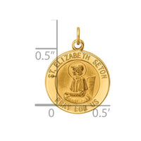 Load image into Gallery viewer, 14k Saint Elizabeth Seton Medal Charm
