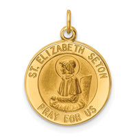 Load image into Gallery viewer, 14k Saint Elizabeth Seton Medal Charm
