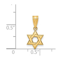 Load image into Gallery viewer, 14k Star of David Pendant
