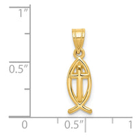 Load image into Gallery viewer, 14k Ichthus Fish Charm
