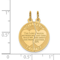 Load image into Gallery viewer, 14K 2-piece Mizpah Charm
