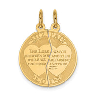 Load image into Gallery viewer, 14K 2-piece Mizpah Charm

