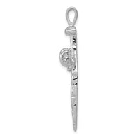 Load image into Gallery viewer, 14K White Gold Nail Cross Charm
