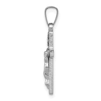 Load image into Gallery viewer, 14k White Gold INRI Crucifix Charm
