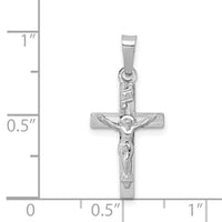 Load image into Gallery viewer, 14k White Gold INRI Crucifix Charm
