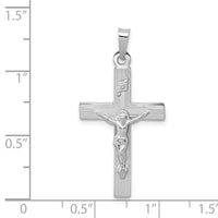 Load image into Gallery viewer, 14k White Gold INRI Crucifix Charm

