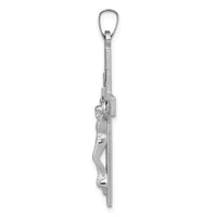 Load image into Gallery viewer, 14k White Gold INRI Crucifix Charm
