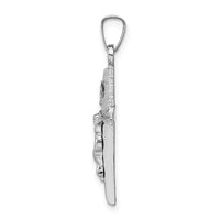 Load image into Gallery viewer, 14k White Gold INRI Crucifix Charm
