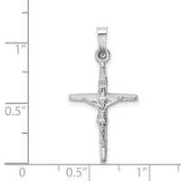 Load image into Gallery viewer, 14k White Gold INRI Crucifix Charm
