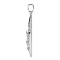 Load image into Gallery viewer, 14k White Gold INRI Crucifix Charm
