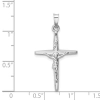 Load image into Gallery viewer, 14k White Gold INRI Crucifix Charm
