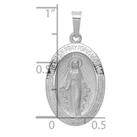 Load image into Gallery viewer, 14k White Gold Miraculous Medal

