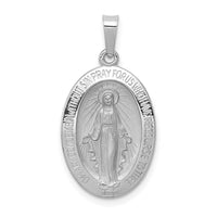 Load image into Gallery viewer, 14k White Gold Miraculous Medal

