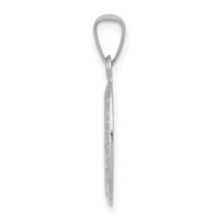 Load image into Gallery viewer, 14k White Gold Saint Christopher Medal Charm
