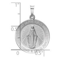 Load image into Gallery viewer, 14k White Gold Miraculous Medal
