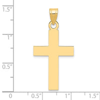 Load image into Gallery viewer, 14k Polished Cross Charm
