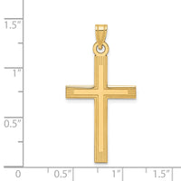 Load image into Gallery viewer, 14k Laser Etched Cross Charm
