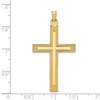 Load image into Gallery viewer, 14k Laser Etched Cross Charm
