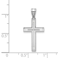 Load image into Gallery viewer, 14k White Gold Cross Pendant
