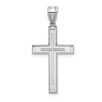 Load image into Gallery viewer, 14k White Gold Cross Pendant
