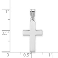Load image into Gallery viewer, 14k White Gold Cross Pendant
