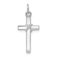 Load image into Gallery viewer, 14k White Gold Cross Charm
