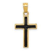 Load image into Gallery viewer, 14k Epoxy Latin Cross Pendant
