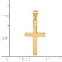 Load image into Gallery viewer, 14k Polished Cross Charm
