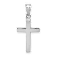 Load image into Gallery viewer, 14k White Gold Polished Cross Charm
