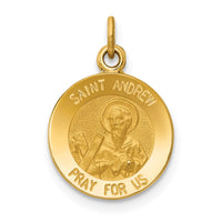 Load image into Gallery viewer, 14k Saint Andrew Medal Charm
