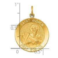 Load image into Gallery viewer, 14k Saint Andrew Medal Pendant
