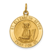 Load image into Gallery viewer, 14k Saint Elizabeth Seton Medal Pendant
