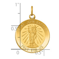 Load image into Gallery viewer, 14k Saint John Baptist Medal Pendant
