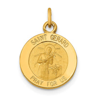 Load image into Gallery viewer, 14k Saint Gerard Medal Charm
