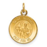 Load image into Gallery viewer, 14k Saint Matthew Medal Charm

