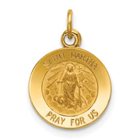 Load image into Gallery viewer, 14k Saint Martha Medal Pendant
