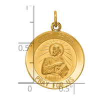 Load image into Gallery viewer, 14k Saint Peter Medal Pendant

