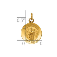 Load image into Gallery viewer, 14k Saint Patrick Medal Charm
